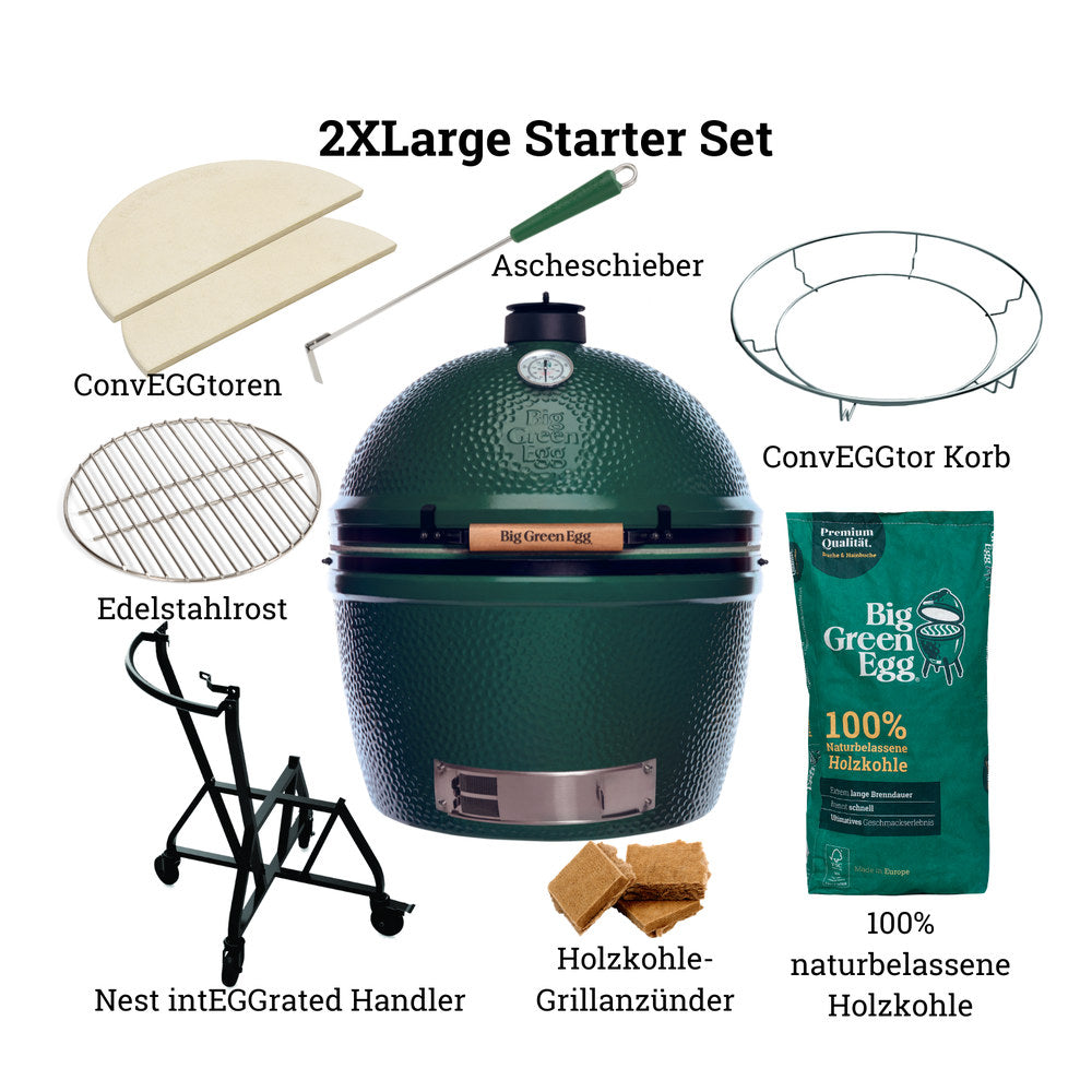 2 XLarge Starterset | Umfangreiches Starter-Paket | Big Green Egg