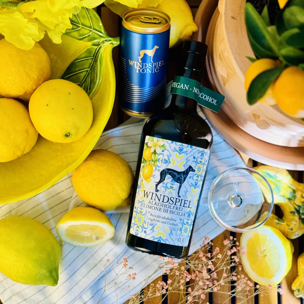 Windspiel Limone di Sicilia – Basis für alkoholfreie Longdrinks und Cocktails