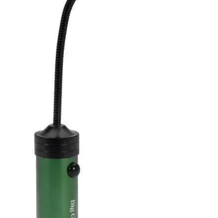 Grüne flexible Grillleuchte mit Schwanenhals für den Big Green Egg