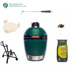 Big Green Egg Large Starterset mit Grill, Nest, convEGGtor, Holzkohle, Anzündern und Roststeber, Logo by miori.