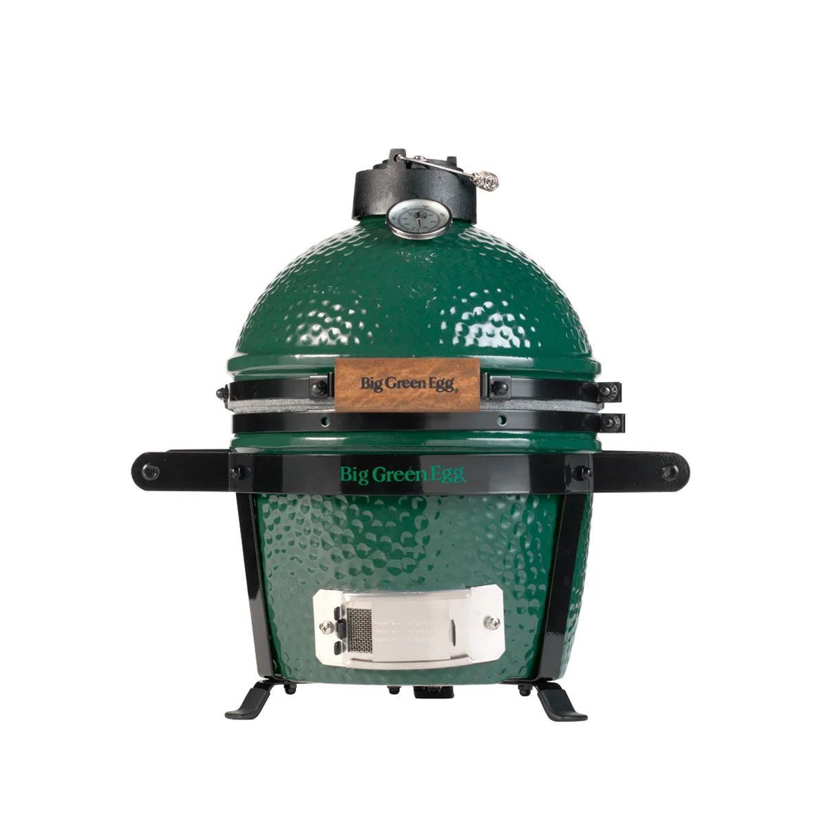 Grüner Big Green Egg Mini im Tragegestell EGG Carrier MN
