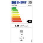 EU-Energielabel Bodega 43 B4318C, Effizienzklasse G, 128 kWh pro Jahr, 18 Flaschen, 38 dB