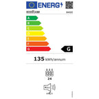 EU-Energielabel Bodega 43 B4322, Effizienzklasse G, 135 kWh pro Jahr, 24 Flaschen, 41 dB