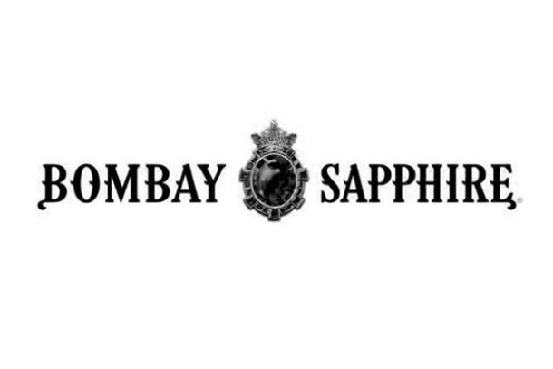 Bombay Sapphire Logo mit Sapphir Stein in der Mitte