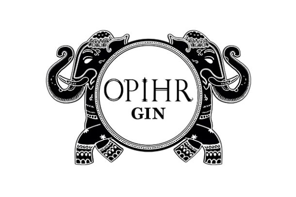 Logo der Gin Marke Ophir der Markenname wird von 2 Elefanten rechts und links gesäumt und präsentiert im Ginsortiment bei miori in Saarbrücken